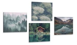 Set obrazov čarovná príroda - 4x 40x40