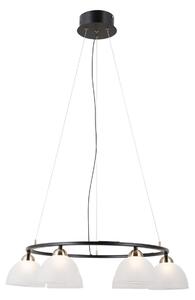 Italux PND-34374-6-BK LED závesné stropné svietidlo Montiela | 30W LED | 1544lm | 3000K