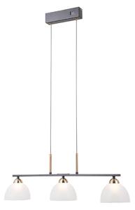 Italux PND-34374-3-BK LED závesné stropné svietidlo Montiela | 15W LED | 772lm | 3000K
