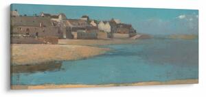 Obraz - Odilon Redon, Village by the Sea in Brittany, reprodukcia (120x50 cm)