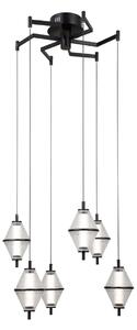 Italux PND-34395-6-BK LED závesné stropné svietidlo Fuente | 30W LED | 1795lm | 3000K