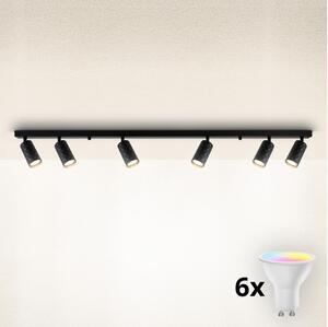 Brilagi - LED RGBW stmievateľné bodové svietidlo SELE DIAMANT 6xGU10/6,5W/230V Wi-Fi čierne