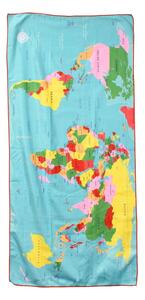Farebná osuška z mikrovlákna Rex London World Map, 70×150 cm
