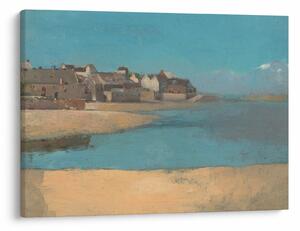 Obraz - Odilon Redon, Village by the Sea in Brittany, reprodukcia (70x50 cm)