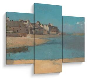 Obraz - Odilon Redon, Village by the Sea in Brittany, reprodukcia (90x60 cm)
