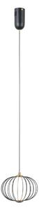 Italux PND-344221-1-BK LED závesné stropné svietidlo Rabel | 5W LED | 432lm | 3000K