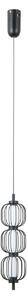 Italux PND-34405-3V-BK LED závesné stropné svietidlo Pedro | 12W LED | 764lm | 3000K