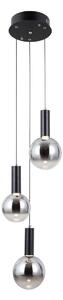 Italux PND-34378-3S-BK LED závesné stropné svietidlo Strela | 15W LED | 1188lm | 3000K