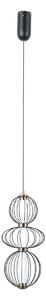 Italux PND-344221-3V-BK LED závesné stropné svietidlo Rabel | 10W LED | 713lm | 3000K