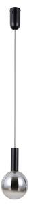 Italux PND-34378-1S-BK LED závesné stropné svietidlo Strela | 5W LED | 459lm | 3000K