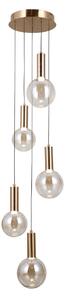 Italux PND-34378-5S-HBR LED závesné stropné svietidlo Strela | 25W LED | 1450lm | 3000K