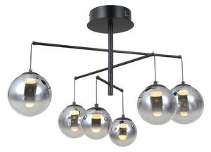 Italux PND-34381-6-BK LED závesné stropné svietidlo Velada | 30W LED | 2010lm | 3000K