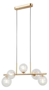 Italux PND-40717-5-HBR závesné stropné svietidlo Toledo G9