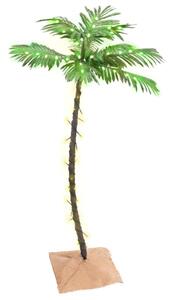LED strom s dizajnom palmy 72 teplých bielych LED 120 cm