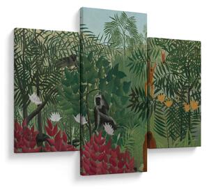 Obraz - Henri Rousseau, Tropical Forest with Monkeys, reprodukcia (90x60 cm)