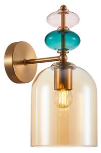 Italux WL-30263-1B-BRO-AMB nástenné svietidlo Busco E27