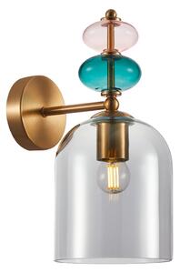 Italux WL-30263-1B-BRO-SG nástenné svietidlo Busco E27