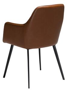 Hnedá koženková stolička DAN-FORM Denmark Embrace Vintage