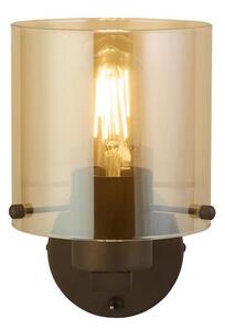 Searchlight 88912-1MO - Nástenné svietidlo SWEDEN 1xE27/60W/230V hnedá/dymová