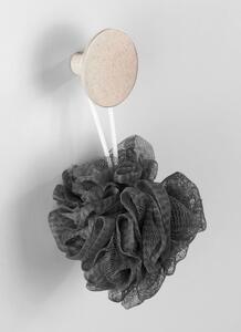 Béžový nástenný háčik Wenko Melle, ⌀ 6 cm