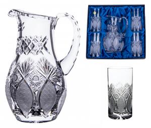 Onte Crystal Bohemia Crystal ručne brúsená súprava na vodu Exclusive 1+4