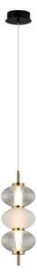 Italux PND-84938-3-BK LED závesné stropné svietidlo Testa | 12W LED | 790lm | 3000K