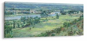 Obraz - Theodore Robinson, The Valley of the Seine, From the Hills of Giverny, reprodukcia (120x50 cm)