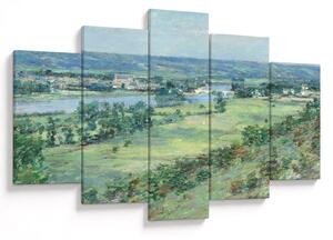 Obraz - Theodore Robinson, The Valley of the Seine, From the Hills of Giverny, reprodukcia (150x105 cm)