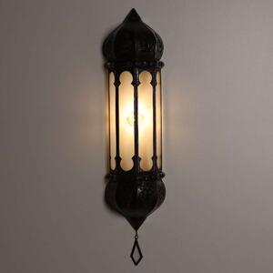 Marocká nástenná lampa Ruya transparentná