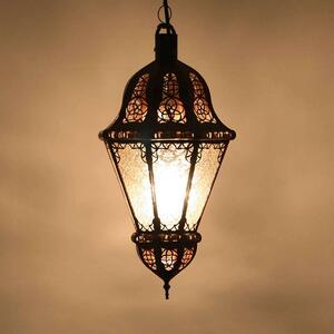 Orientálna závesná lampa Salma biela