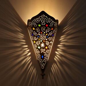 Mosadzné nástenné svietidlo Rahma