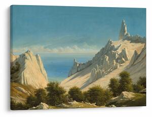 Obraz - Georg Emil Libert, View of Sommerspiret, the Cliffs of Møn, reprodukcia (70x50 cm)