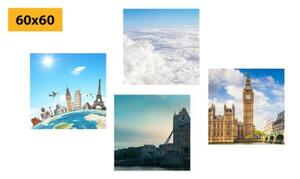 Set obrazov výlet do Londýna - 4x 40x40