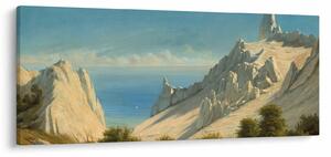 Obraz - Georg Emil Libert, View of Sommerspiret, the Cliffs of Møn, reprodukcia (120x50 cm)