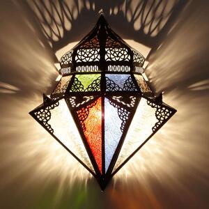 Orientálna nástenná lampa Jawhara farebná