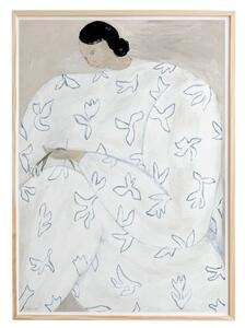 Autorský plagát White Flower Sofia Lind 50 × 70 cm