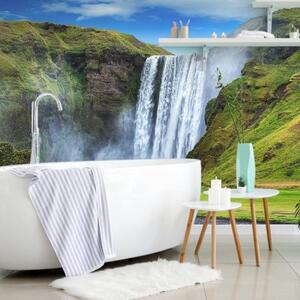 Samolepiaca fototapeta ikonický vodopád na Islande - 225x150