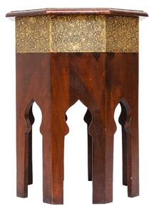Marocký drevený stolík Meena