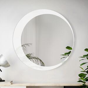Zrkadlo Moony biele 100 x 100 cm