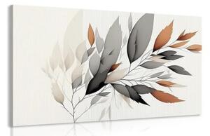 Obraz minimalistická vetvička listov - 60x40