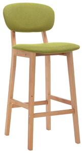 Barové stoličky 2 ks zelené látkové