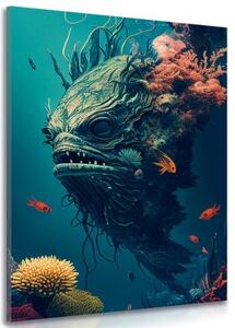 Obraz surrealistická podmorská príšera - 40x60