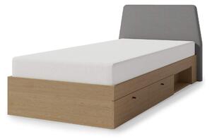 Jednolôžková posteľ ALESSIO AE12 90x200 - dub baltický