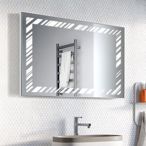 Zrkadlo Chimena LED 100 x 63 cm