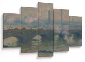Obraz - Claude Monet, Waterloo Bridge, Gray Day, reprodukcia (150x105 cm)