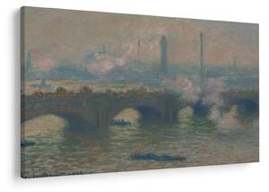 Obraz - Claude Monet, Waterloo Bridge, Gray Day, reprodukcia (90x60 cm)