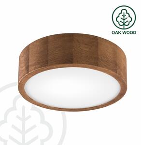 Brilagi - LED RGBW stmievateľné stropné svietidlo CARVALHO 1xE27/9W/230V Wi-Fi dub, priemer 27,5 cm