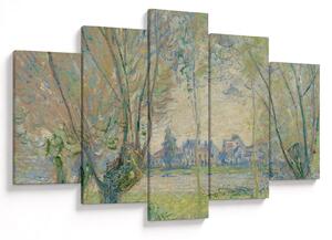 Obraz - Claude Monet, Woman Seated under the Willows, reprodukcia (150x105 cm)