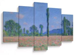 Obraz - Claude Monet, Poppy Field (Giverny), reprodukcia (150x105 cm)
