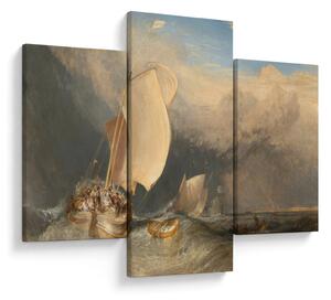 Obraz - William Turner, Fishing Boats with Hucksters Bargaining for Fish, reprodukcia (90x60 cm)